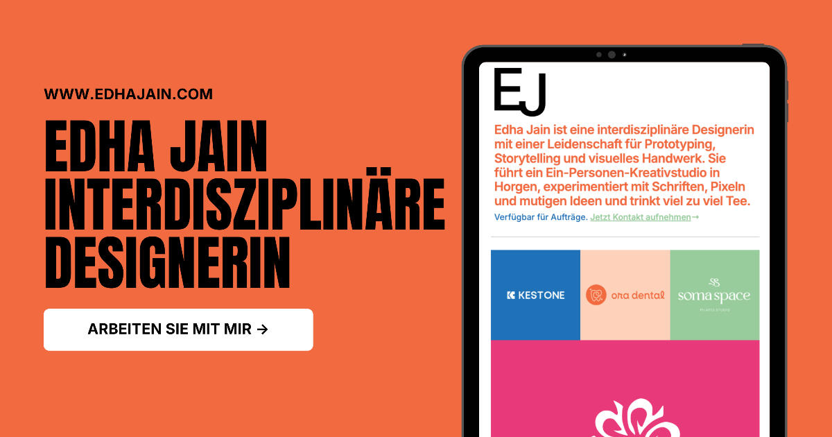 Edha Jain | Interdisziplinäre Designerin